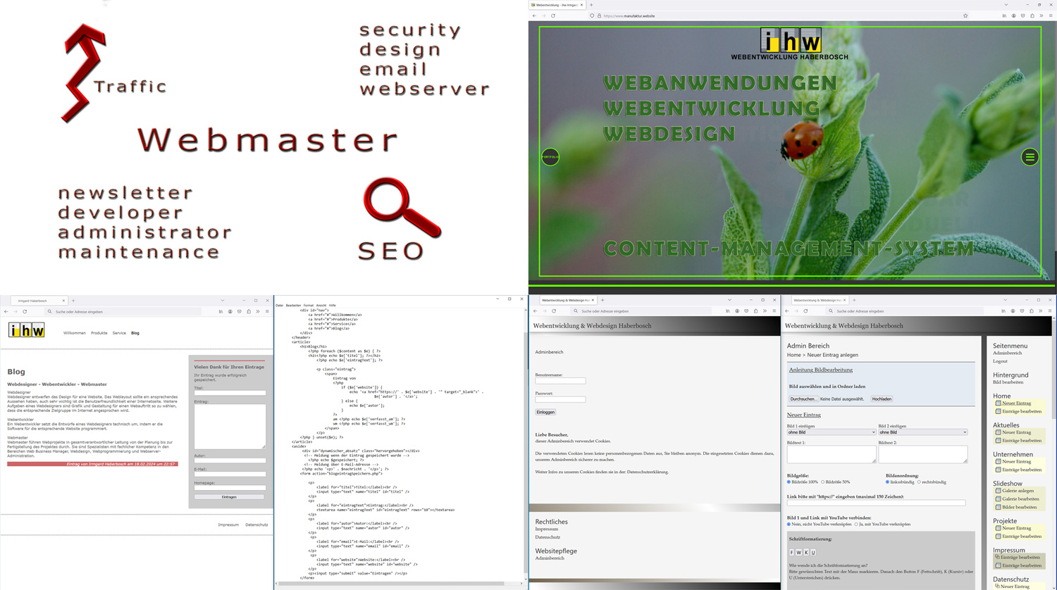 Webmaster (Diploma), Made in Deutschland by Webentwicklung Irmgard Haberbosch
